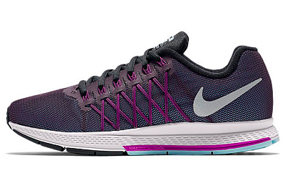 Nike Air Zoom Prestige Running Shoes Women's Low-Top Black Purple