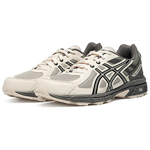 Asics Gel-Venture 6 Cushioning Breathable Rebound Low-Top Running Shoes Men's Gray Green White 1 2613429