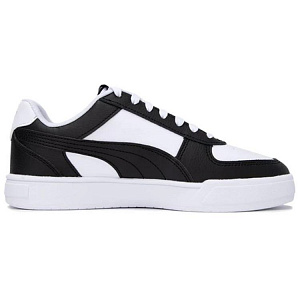 PUMA Caven Abrasion Resistant Breathable Low Top Skateboard Shoes Unisex Black White 1 2613515