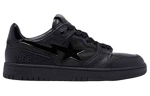 A BATHING APE Bape SK8 Sta Triple Black Patent Leather Sta Logo 1 2613790