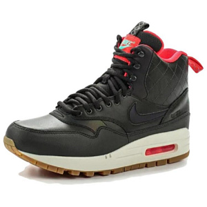 Nike Air Max 1 Mid Sneakerboot Reflect Sequoia/Black Bright Crimson Mint Women's