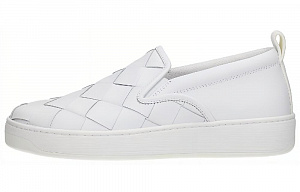 Bottega Veneta Stylish Skateboarding Shoes Men's White