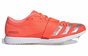 Adidas Adizero Triple Jump Cushioning Wear-Resistant Low-Top Running Shoes Unisex Silver Orange 1 2614526