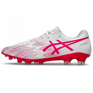 Asics DS Light X-FLY Pro 2 AG Rubber Short Studs Cushioning Wear-Resistant Soccer Shoes Men's Pink White