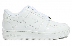 A BATHING APE STA Low Stylish Skateboarding Shoes Men's White 1 2615318