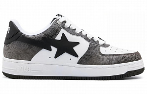 A BATHING APE STA Wear-Resistant Low-Top Skateboard Shoes Women's Black White 1 2615442