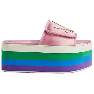 GUCCI Adidas X GUCCI Women's Platform Sandal 'Pink Silk' Women's 1 2616033