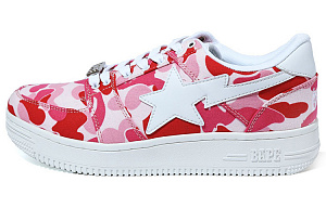 A BATHING APE STA Low Stylish Skateboarding Shoes Women's Pink