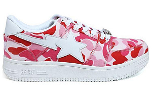 A BATHING APE STA Low Stylish Skateboarding Shoes Women's Pink 1 2616039