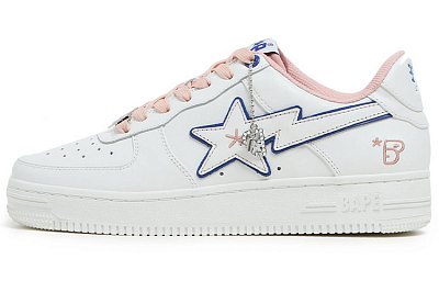 Bape A BATHING APE Bape Sta Bapy White Pink Women's