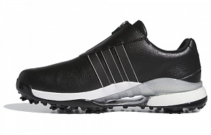 Adidas Tour360 24 Boa Boost Cushioning Wear-Resistant Low-Top Golf Shoes Men's Black