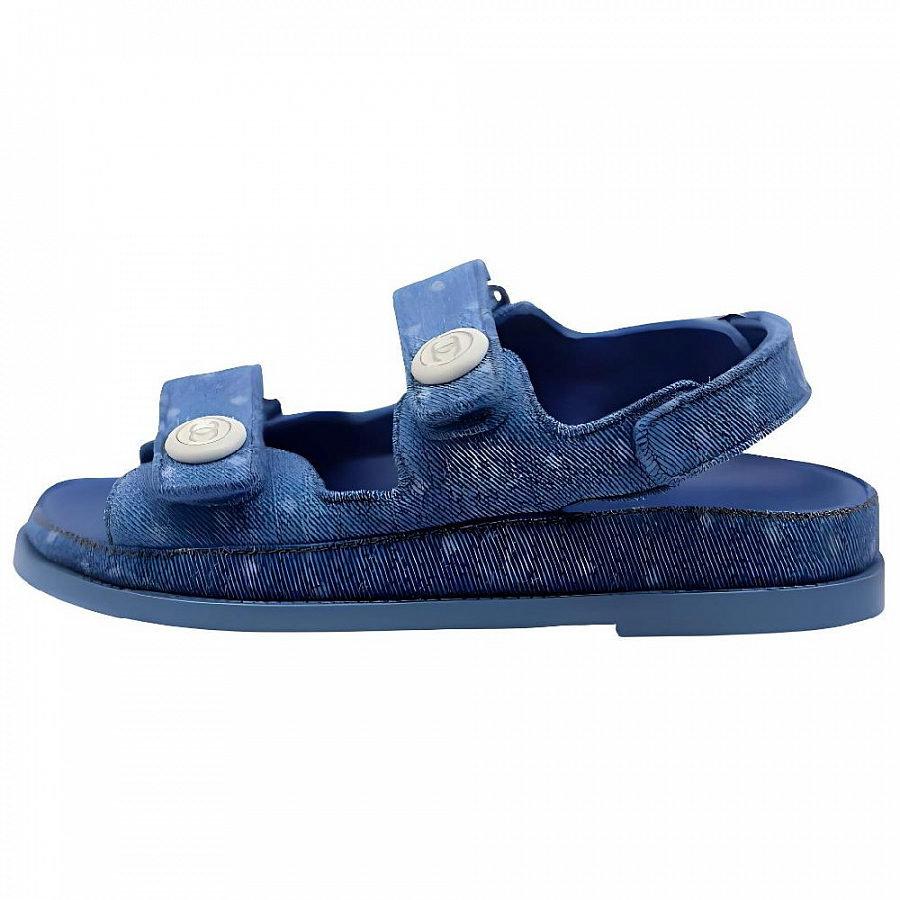 CHANEL Beach Sandals Women's Denim Blue купить в интернет-магазине Yoocart с быстрой доставкой по России.