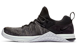 Nike Metcon Flyknit 3 Black Matte Silver Women's