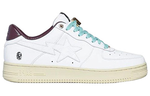 BAPE BLACK x A BATHING APE STA Low-Top Stylish Skateboarding Shoes Women's White Brown Green 1 2616963
