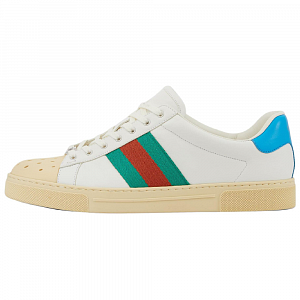 GUCCI Ace Skateboard Shoes Men Low-Top White