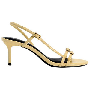 ZARA One Strap Sandals 6.5cm Women's Yellow 1 2618375