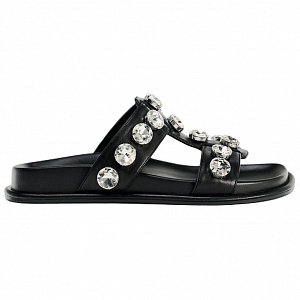 ZARA Trf Abrasion-Resistant Slide Slippers Women's Black 1 2618482
