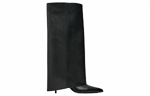 ZARA Knee high Boots 7cm Women's Black 1 2618894