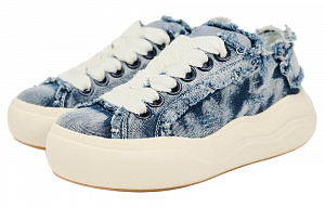 ZARA Low top Skateboard Shoes Women's Blue White 1 2618935