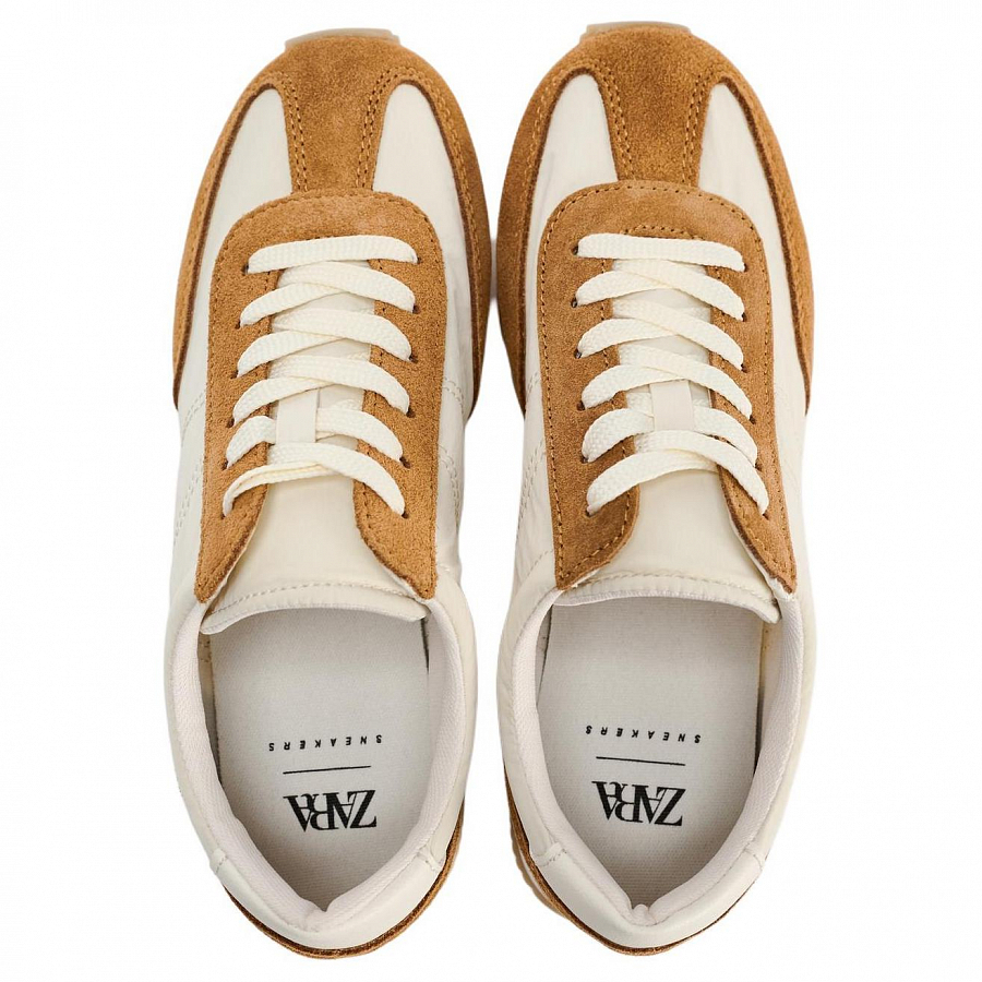 ZARA Low top Casual Shoes Women's Brown Yellow купить в интернет-магазине Yoocart с быстрой доставкой по России.