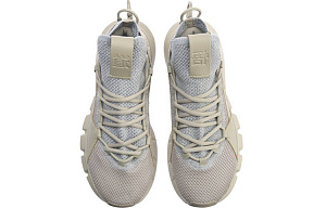 LiNing Essence Lace Up Breathable Mid Top Vintage Basketball Shoes Men's Gray 3 2620828