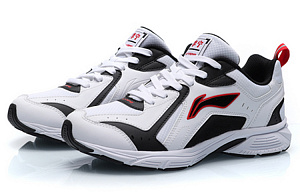 LiNing Cushioned Slip-Resistant Abrasion-Resistant Low-Top Running Shoes Men's Black White 2 2620842