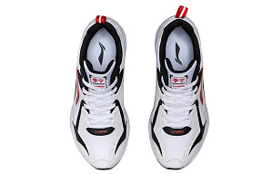 LiNing Cushioned Slip-Resistant Abrasion-Resistant Low-Top Running Shoes Men's Black White 3 2620843