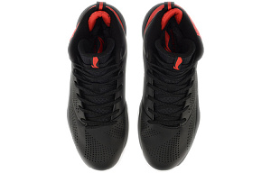 LiNing Magic Cloud Coverage Support High-Top Basketball Shoes Men's Black Red Fleece-Lined 3 2620891