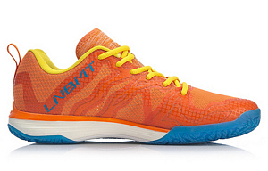 LiNing Cushioning Support Low Top Badminton Shoes Unisex Sun Orange 1 2620894