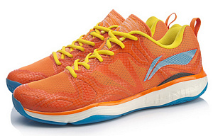 LiNing Cushioning Support Low Top Badminton Shoes Unisex Sun Orange 2 2620895