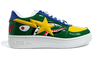 A BATHING APE Bape Sta Low M2 'Green Shark Face' 1 2620899