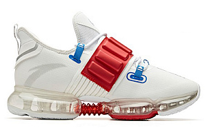 Anta Cushioning Low-Top Running Shoes Men's White Red 1 2621009