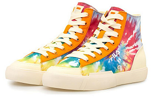 FILA FUSION Fila Block High High Canvas Shoes Colorful Women's 1 2621506