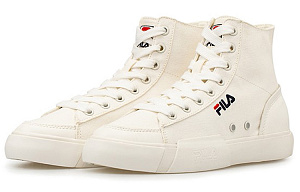 FILA FUSION Fila Block High Top Canvas Shoes White Women's 1 2621510