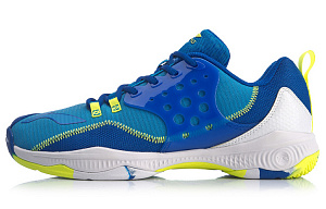 LiNing Battle Halberd 2 V2 Rebound Cushioning Breathable Wear-Resistant Support Low-Top Badminton Shoes Unisex Blue