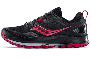 saucony Women's Peregrine 10 Wide 'Black Barberry'