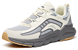 Anta Cushioned Slip-Resistant Abrasion-Resistant Low-Top Running Shoes Men's Mist White 1 2622117