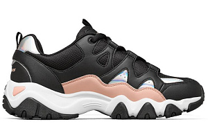 Skechers D'lites 2.0 Low top Running Shoes Black/White/Pink Women's 1 2622122