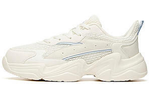 Anta Cushioning Anti-Slip And Wear-Resistant Low-Top Casual Shoes Women's Ivory White