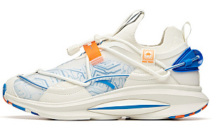 Anta Breathable Abrasion Resistant Slip Resistant Low Top Running Shoes Men's Midnight White