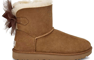 UGG Mini Bailey Tulle Bow 'Brown' Women's 1 2622238