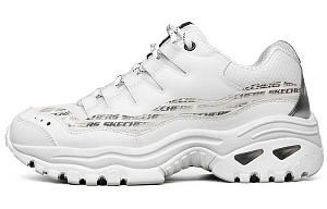 Skechers Energy Low Top Running Shoes White/Black Women's