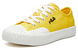 FILA FUSION Carve Wear-Resistant Low-Top Canvas Shoes Women's Yellow White 1 2622386