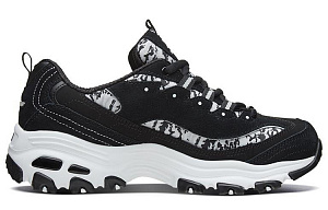 Skechers D'Lites 1.0 Running Shoes Black/White Women's 1 2622748
