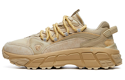 FILA FUSION Skyrunner Cushioning Anti-Slip Wear-Resistant Breathability Low-Top Chunky Sneakers Women's Sandy