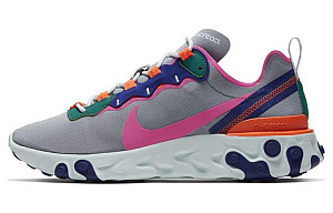 Nike React Element 55 Wolf Grey Multi Color Women's