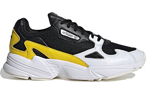 Adidas Falcon 'Black Yellow White' Women's 1 2623047