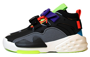Anta Bastard High-Top Skateboard Shoes Men's Black Gray White