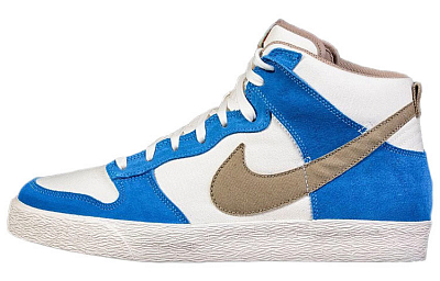 Nike Dunk High 'Blue Brown White'