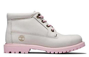 Timberland Women's'ss Nellie Chukka Double Waterproof Boot 'White Pink' Women's 1 2623197